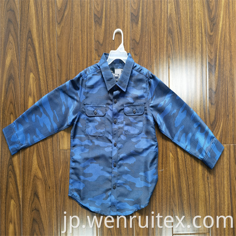 Lapel Print Coat Shirt